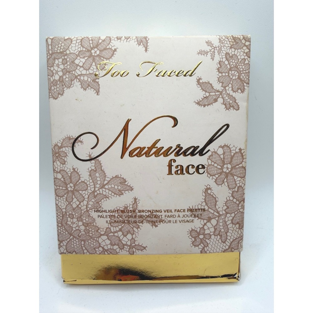 Too Faced Natural Face Palette Highlight Blush Bronzer Veil 6-Pan Makeup Compact